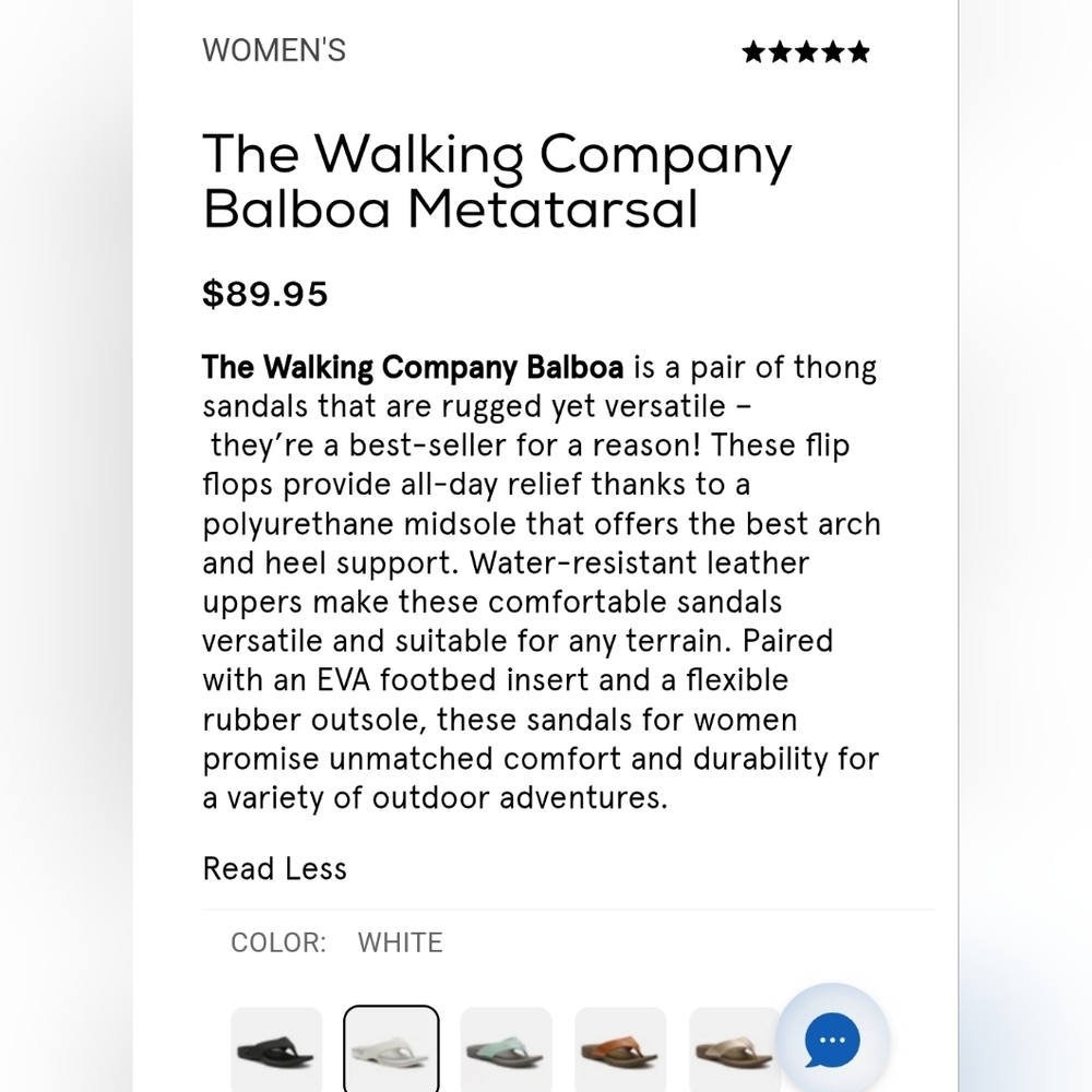 New The Walking Co. BALBOA METATARSAL Sandal White 5 Comfort Leather Shoe No Lid - Picture 4 of 14